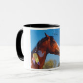Pony Paint War Horse Feaths Mug (Devant gauche)