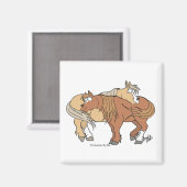 Pony Pals Magnet - Wit Magneet (Voorkant / Achterkant)