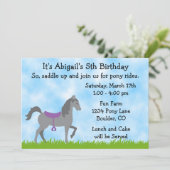 Pony Party Anniversaire Invitation pour les filles (Debout devant)