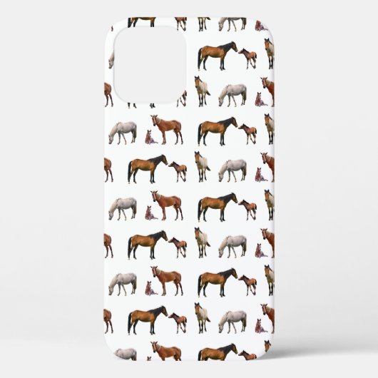 Pony Party iPhone 12 Coque (choisir la couleur) (Verso)