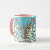 Pony Passion CUMBO HORSE MUG Pink Trier (Devant gauche)