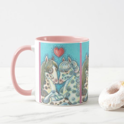 Pony Passion CUMBO HORSE MUG Pink Trier (Avec donut)
