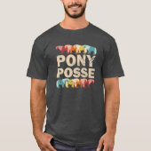 Pony Posse | Grappig  paard T-shirt (Voorkant)