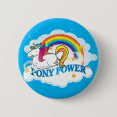 Pony Power Unicorn Classic Button (Voorkant)