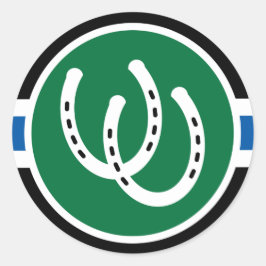 Pony Pride Flag  Ronde Sticker