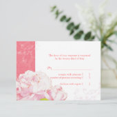 Pony rose fleurit Mariage RSVP (Debout devant)