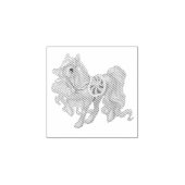 Pony Rubber Stamp Rubberstempel (Afrduk)