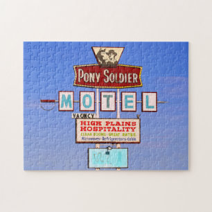 Pony Soldier Motel Sign, Route 66, Tucumcari, N.M. Legpuzzel