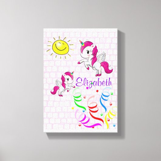 Pony Sun met verrekend Canvas afdrukken (Voorkant)