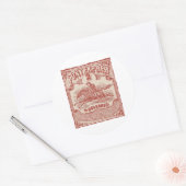 Pony Uitdrukkelijke  stempel Ronde Sticker (Envelop)