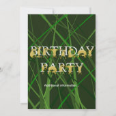 Pony Uitnodiging voor verjaardagsfeest, felgekleur (Achterkant)