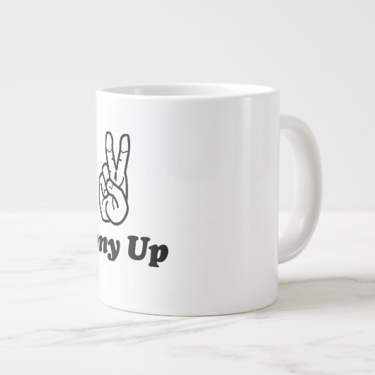 Pony-up uw ochtenden! extra grote beker (Voorkant rechts)