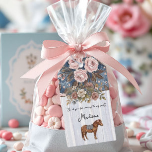 Pony Verjaardag Cadeaulabel