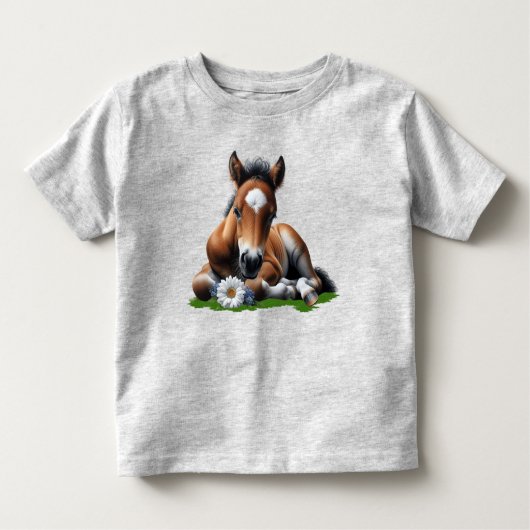 Pony veulen kinder shirts (Voorkant)