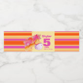 Pony whimsal aquarelle art eau étiquettes (Étiquettes simples)