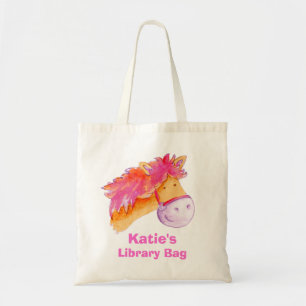 Pony zak met roze sinaasappel en crème tas