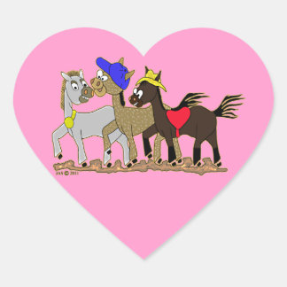 Pony's drie hart sticker