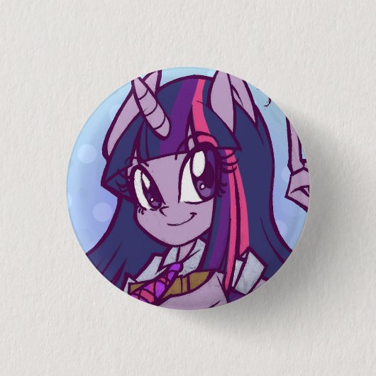 PonyScholar Pin Ronde Button 3,2 Cm (Voorkant)
