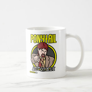 Ponytail Attorney Logo Koffiemok