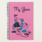 Ponytail retro inspiré Yearly Planner (Devant)