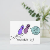 Poo Bacteria Briefkaart (Staand voorkant)