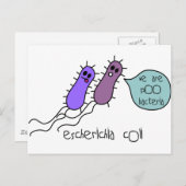 Poo Bacteria Briefkaart (Voorkant / Achterkant)