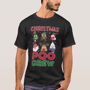 Poo Crew Poop Emoticons T-shirt