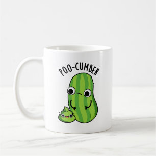 Poo-cumber Funny Cucumber Pun Koffiemok