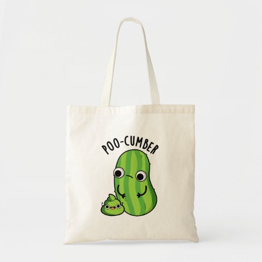Poo-cumber Grappige Komkommer Grappenmakerij  Tote Bag (Voorkant)