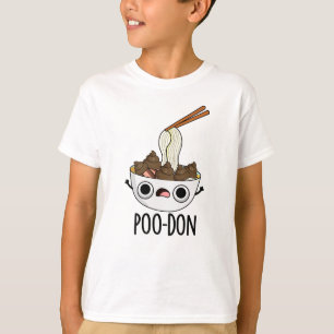 Poo-don Grappige Udon Grappen T-shirt