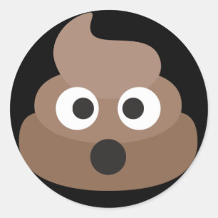 Poo Emoji Ronde Sticker