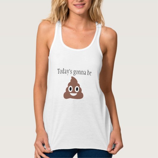  Poo Emoji Tanktop (Voorkant)