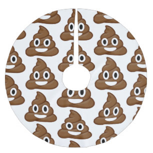 poo emoji xmas kerstboomskirt kerstboom rok