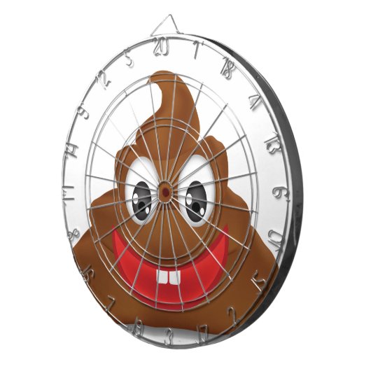 poo emojis dartbord (Voorkant Rechts)