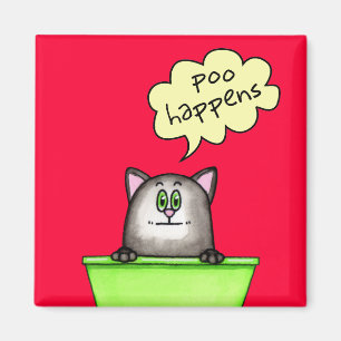 Poo Happens Magnet Magneet