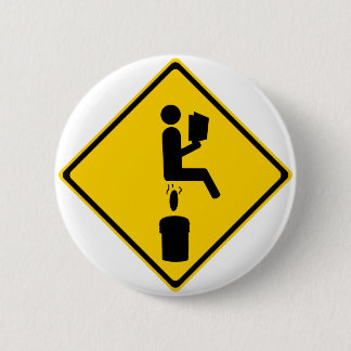Poo in Bucket Ronde Button 5,7 Cm