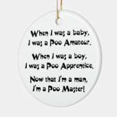 Poo Master Keramisch Ornament (Links)