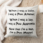 Poo Master Kussen (Deken)