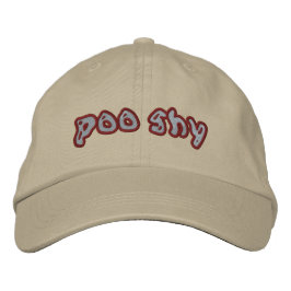 Poo shy-pet geborduurde pet