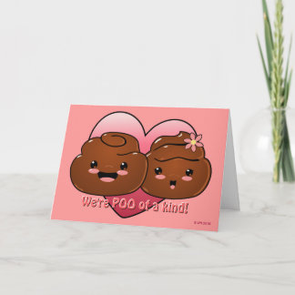 Poo van een soort Valentijnsdag Kaart