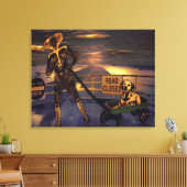 Pooch Abduction Wrapped Canvas (Insitu (Woonkamer))