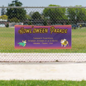 Pooch Halloween Costume Parade voor honden Spandoek (Insitu)