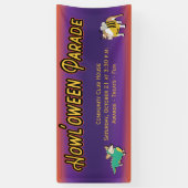 Pooch Halloween Costume Parade voor honden Spandoek (Verticaal)