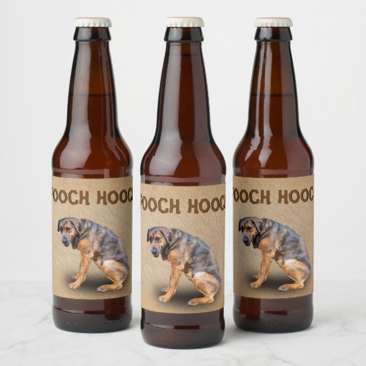 POOCH HOOCH BIER ETIKET (Flessen)