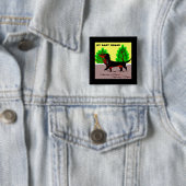 Pooch - vierkante button 5,1 cm (In situ)