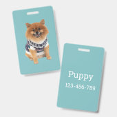 Poochie Hondentrui | Badge (Voor- en achterkant)