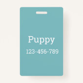 Poochie Hondentrui | Badge (Achterkant)