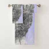 Poodé Jouet miniature Argent gris bleu Chien Art (En situation)