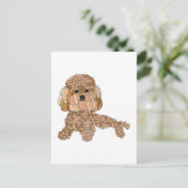 Poodeldog Briefkaart (Staand voorkant)