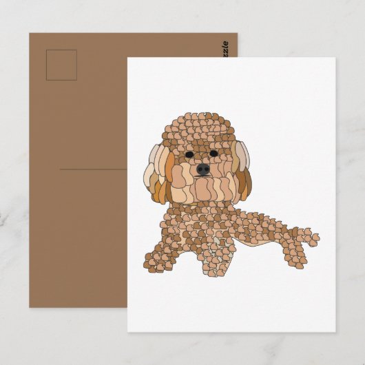 Poodeldog Briefkaart (Voorkant / Achterkant)